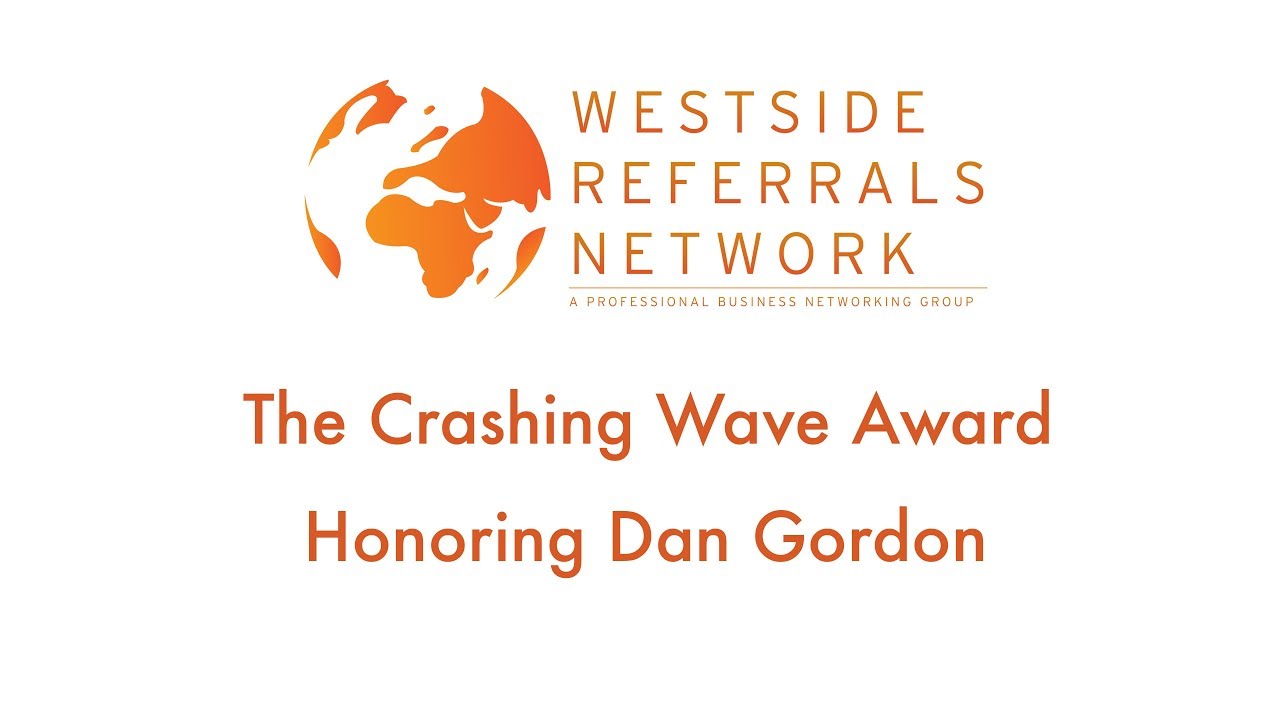 Crashing Wave Award presented to Dan Gordon