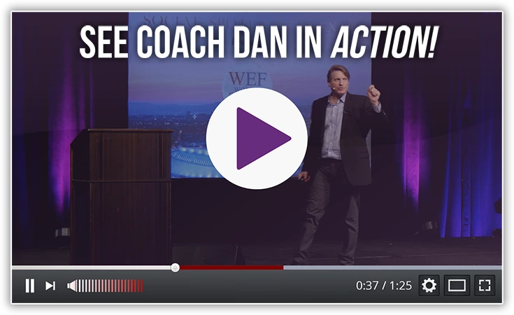 Expert in Action: Coach Dan, Executive Coach and Keynote Speaker, Engages Audience on Stage
