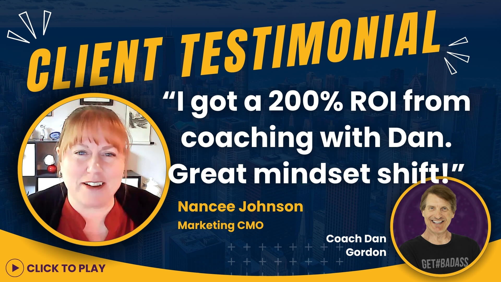 Nancee Johnson, a Fractional CMO, shares her successful experience with Coach Dan Gordon's business coaching.